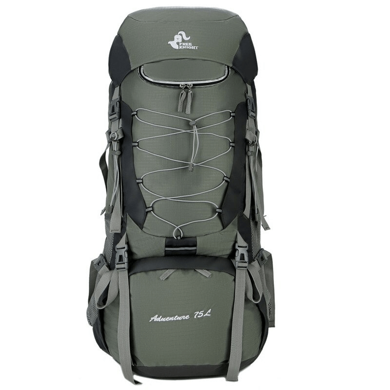 Hiking large capacity water-resistant backpack with rain cover, perfect for outdoor adventures. SF0296 model.